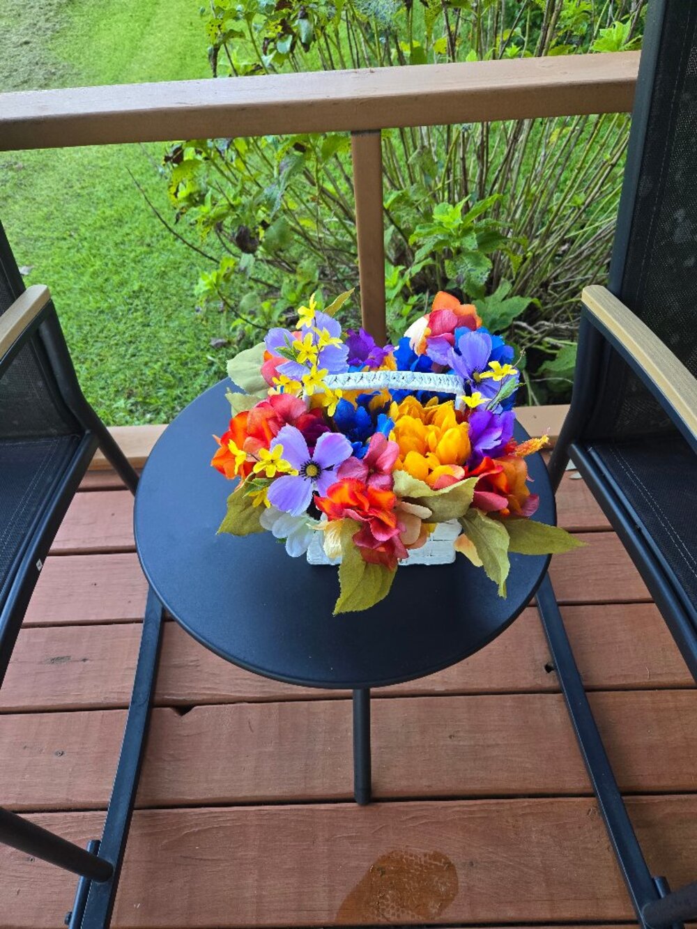 Colorful Fall Thanksgiving Floral Centerpiece